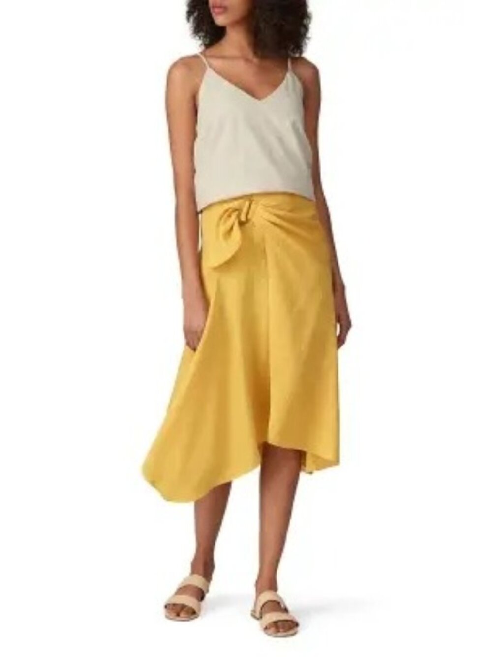 R-65. Vince Side Buckle Drape Skirt